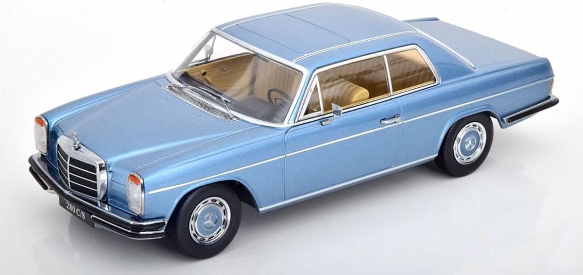Mercedes-Benz 280C/8 W114 Coupe Baujahr 1969 hellblau metallic 1:18 KK-Scale