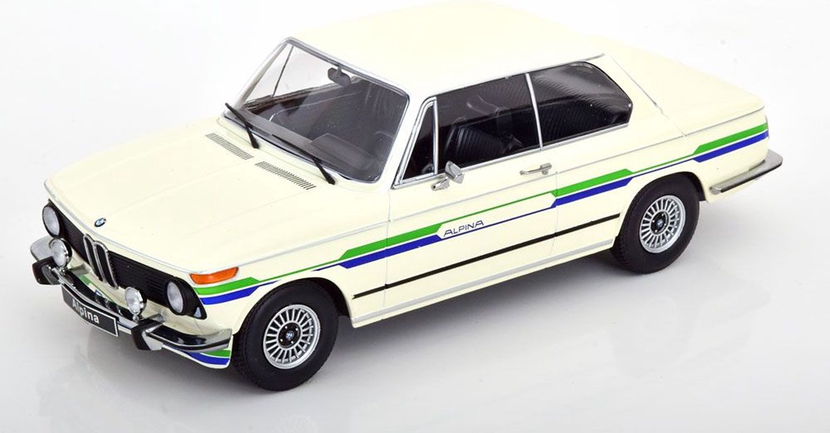 BMW 2002 Alpina Baujahr 1974 weiß 1:18 KK-Scale