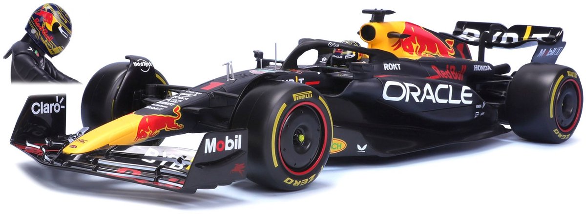 M. Verstappen Red Bull Racing RB19 #1 Sieger Abu Dhabi Formel 1 Weltmeister 2023 1:18 Bburago
