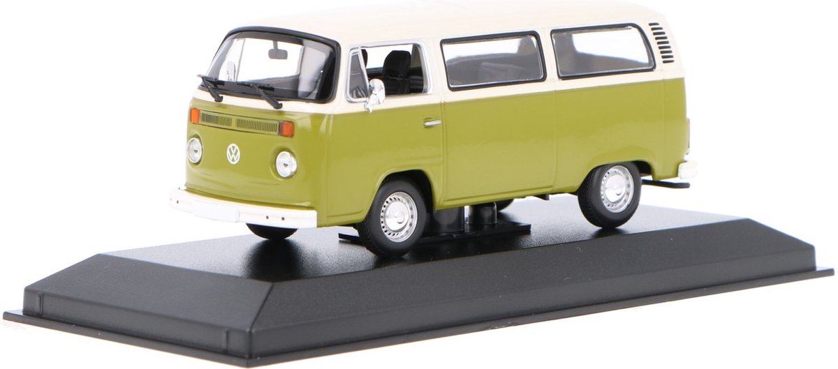 Volkswagen VW T2 Bus Baujahr 1972 grün / weiß 1:43 Minichamps