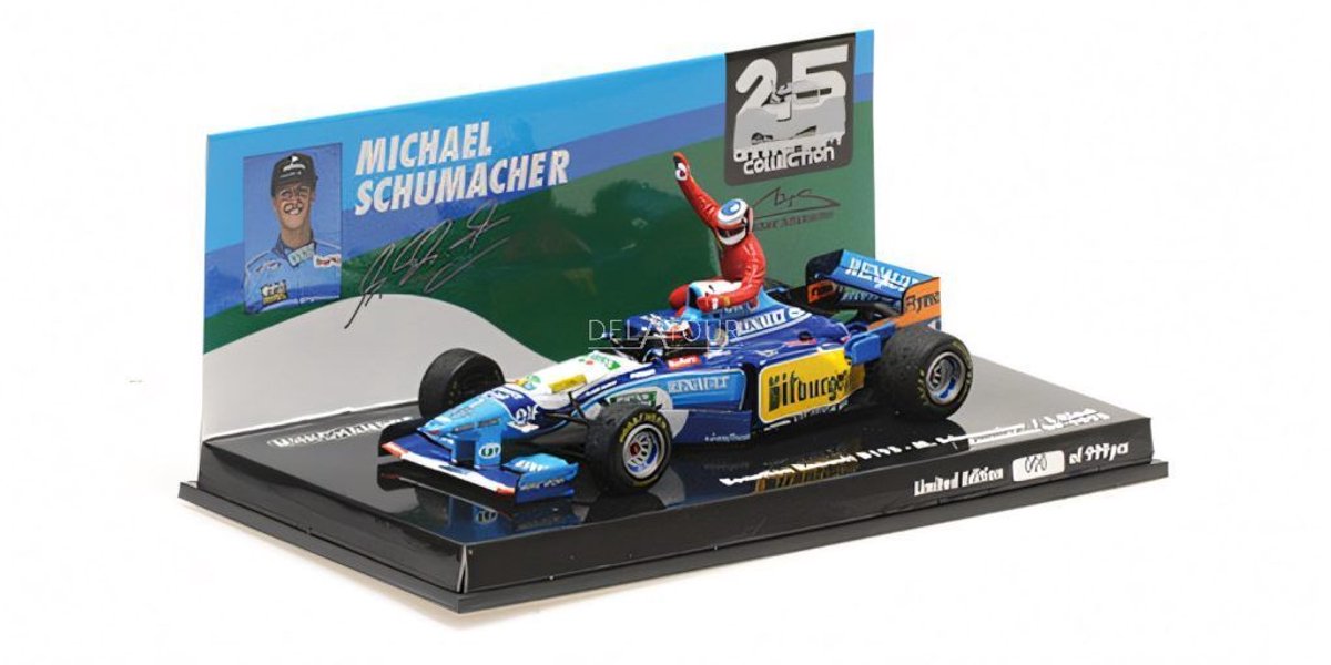 Michael Schumacher Benetton B195 #1 5th Kanada GP Formel 1 Weltmeister 1995 1:43 Minichamps