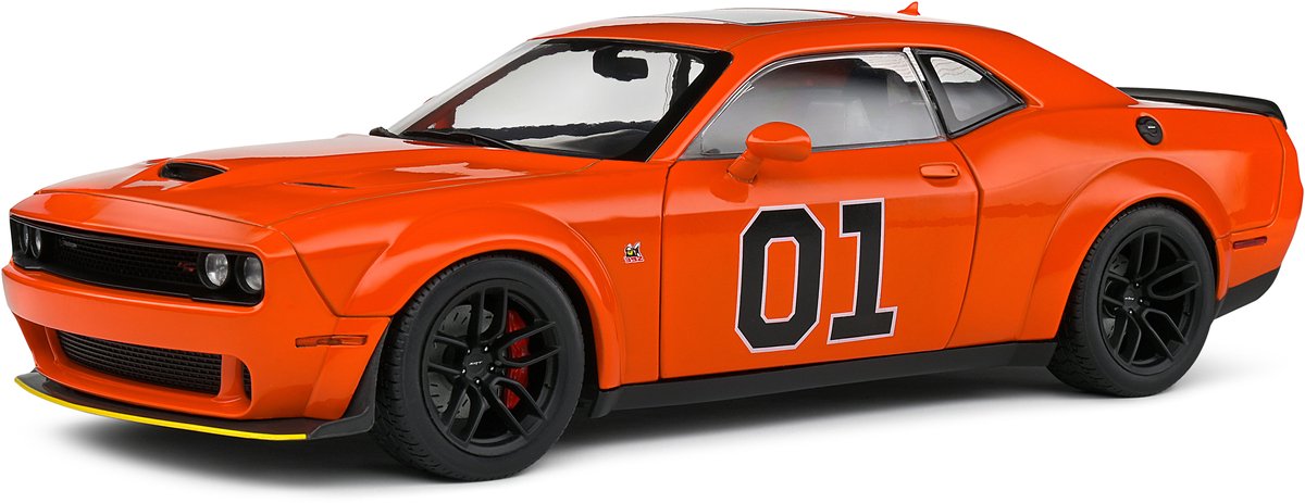 Dodge Challenger R/T Scat Pack Widebody #01 Hazzard Tribute 2023 1:18 Solido