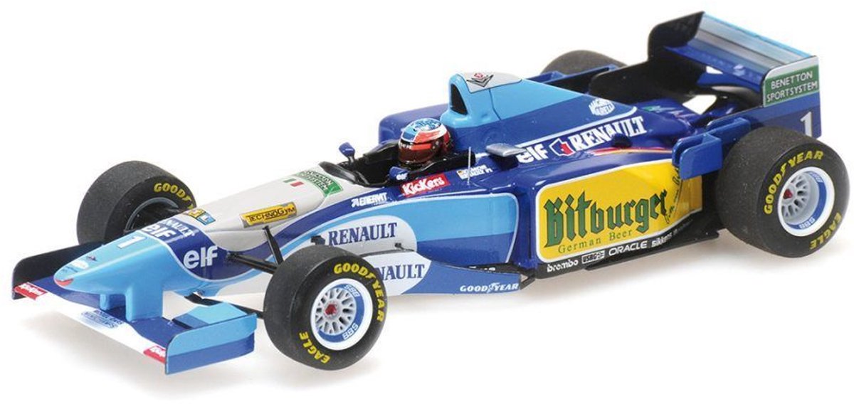 M. Schumacher Benetton B195 #1 Sieger Pazifik GP Formel 1 Weltmeister 1995 1:43 Minichamps