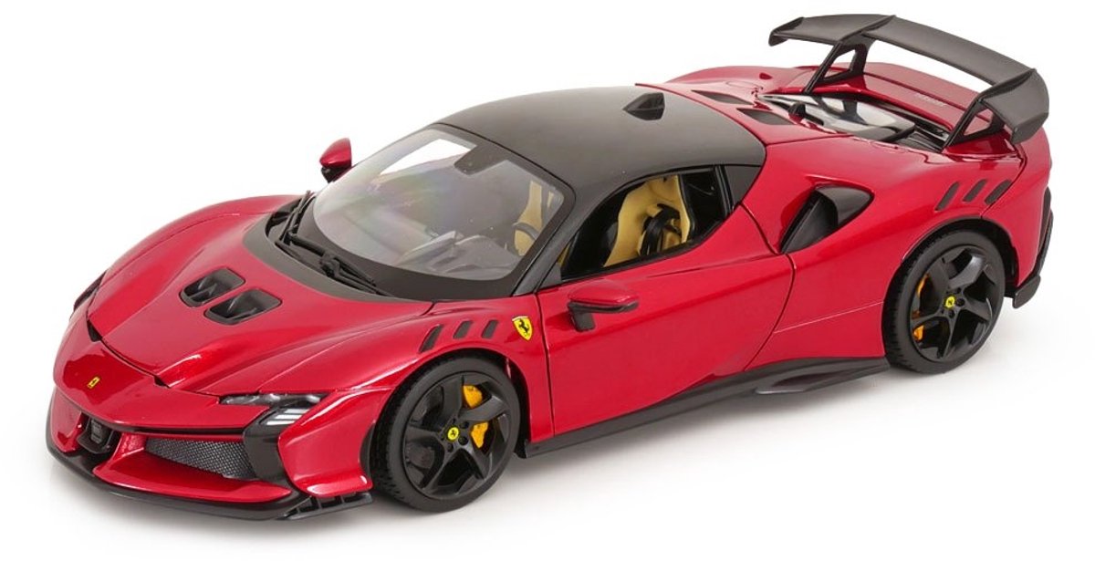 Ferrari SF90XX Stradale Baujahr 2024 rot metallic 1:18 Bburago