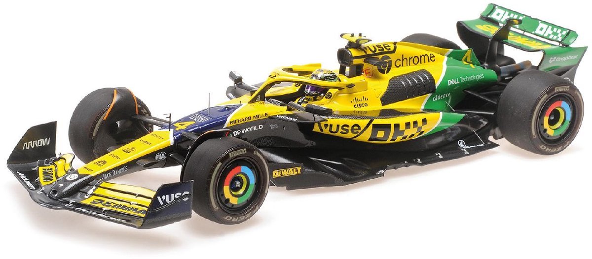 Lando Norris McLaren MCL38 #4 4th Monaco GP Formel 1 2024 1:18 Minichamps