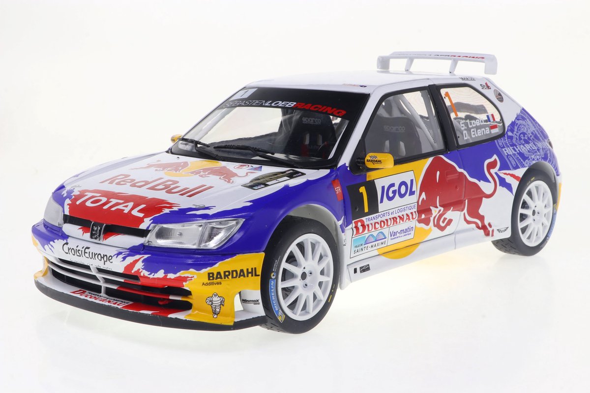 Peugeot 306 Maxi #1 Rallye du Var 2017 Loeb Elena 1:18 Solido
