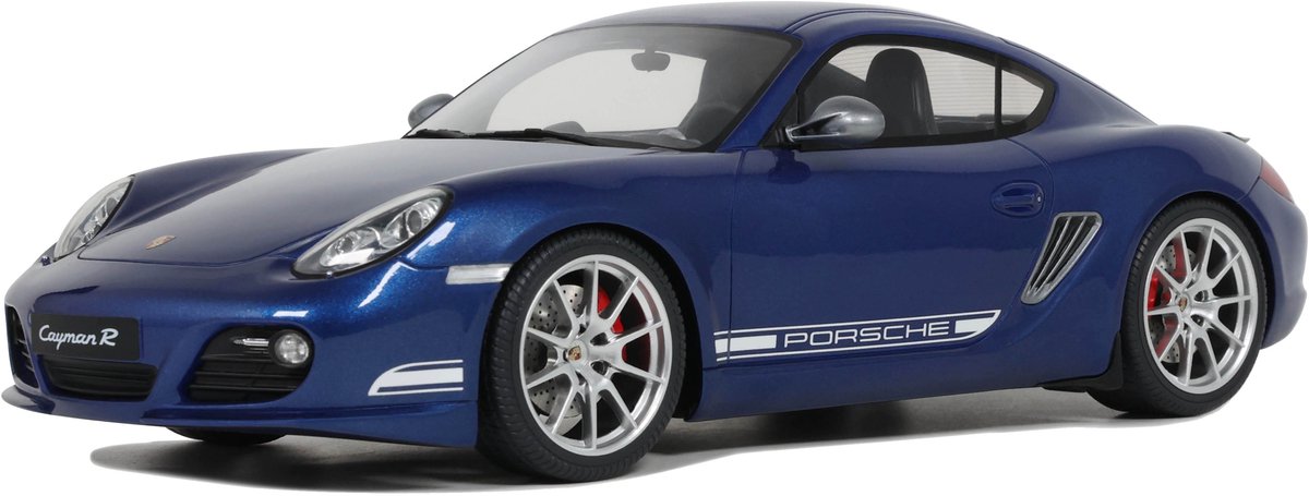 Porsche Cayman R (987c) Baujahr 2012 aquablau metallic 1:18 GT-Spirit