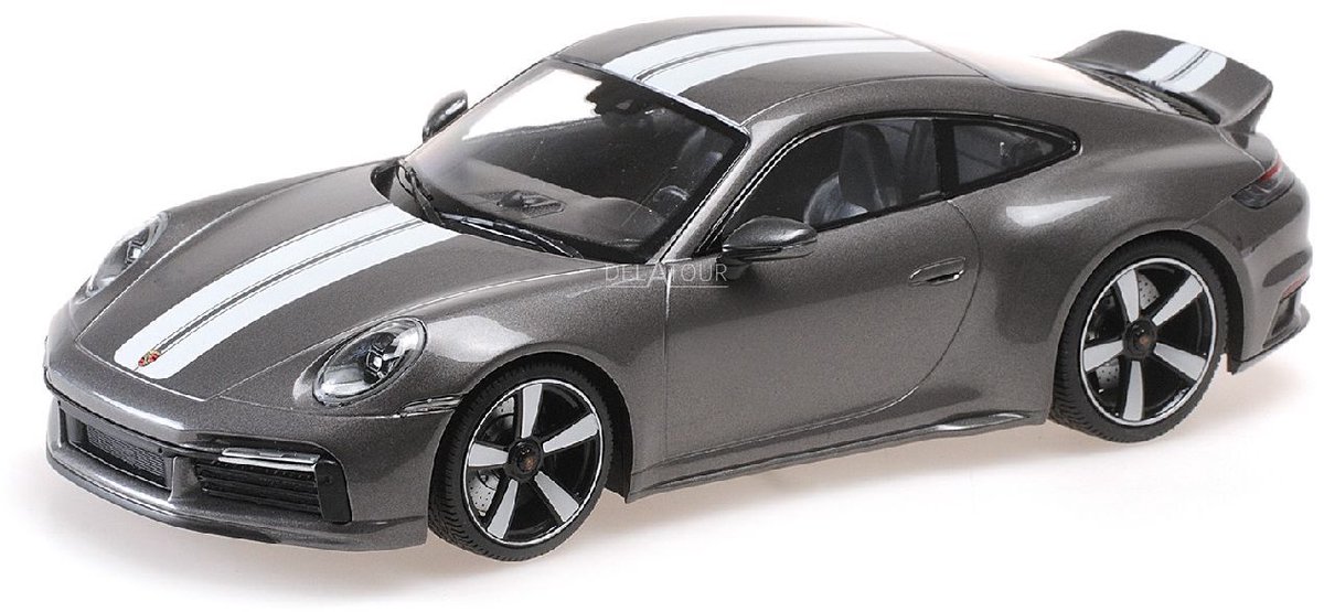 Porsche 911 (992) Sport Classic Baujahr 2022 grau metallic 1:18 Minichamps