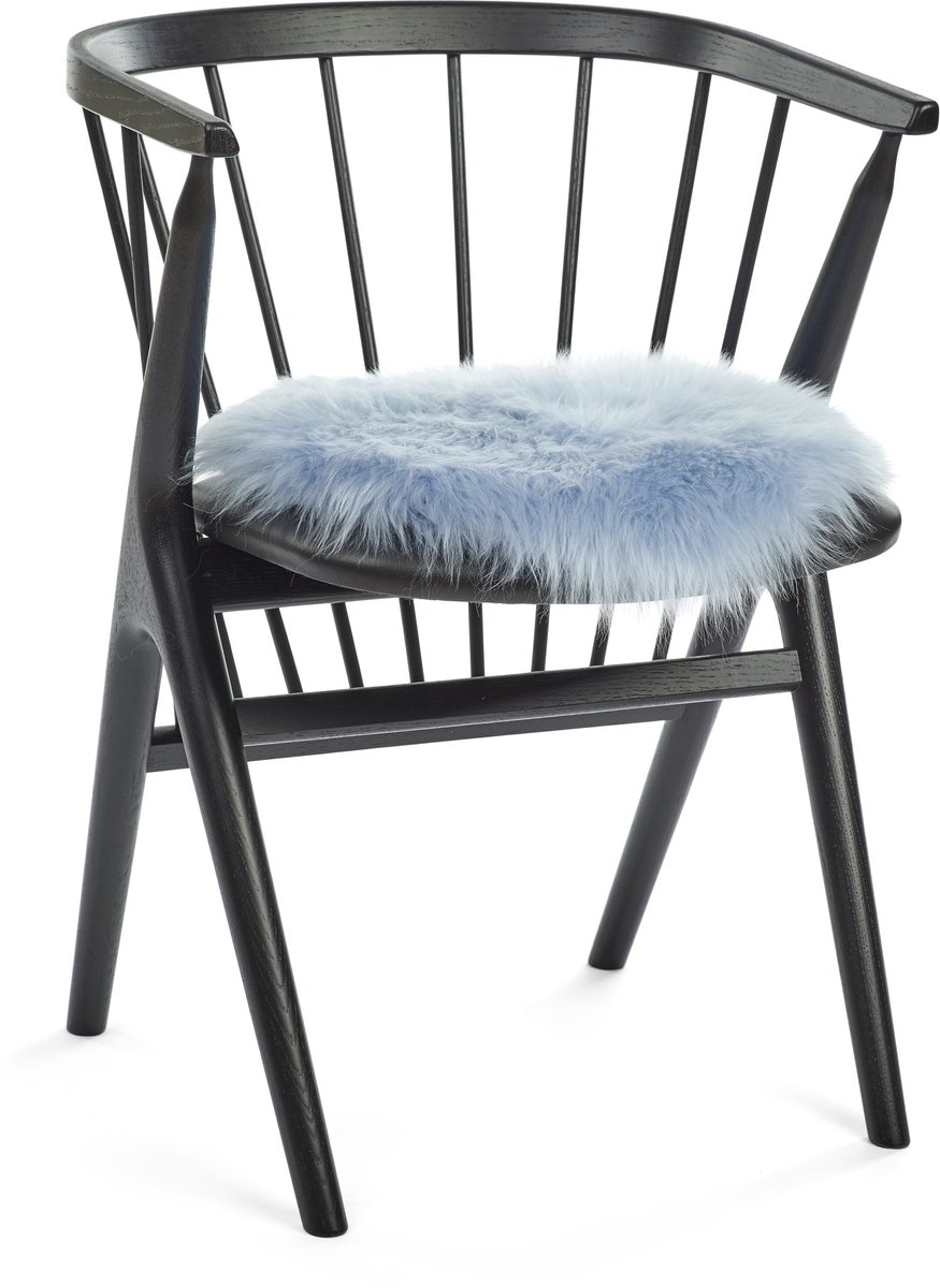 Lammfell Stuhlkissen Premium | Langhaar | Neuseeland | D38 cm