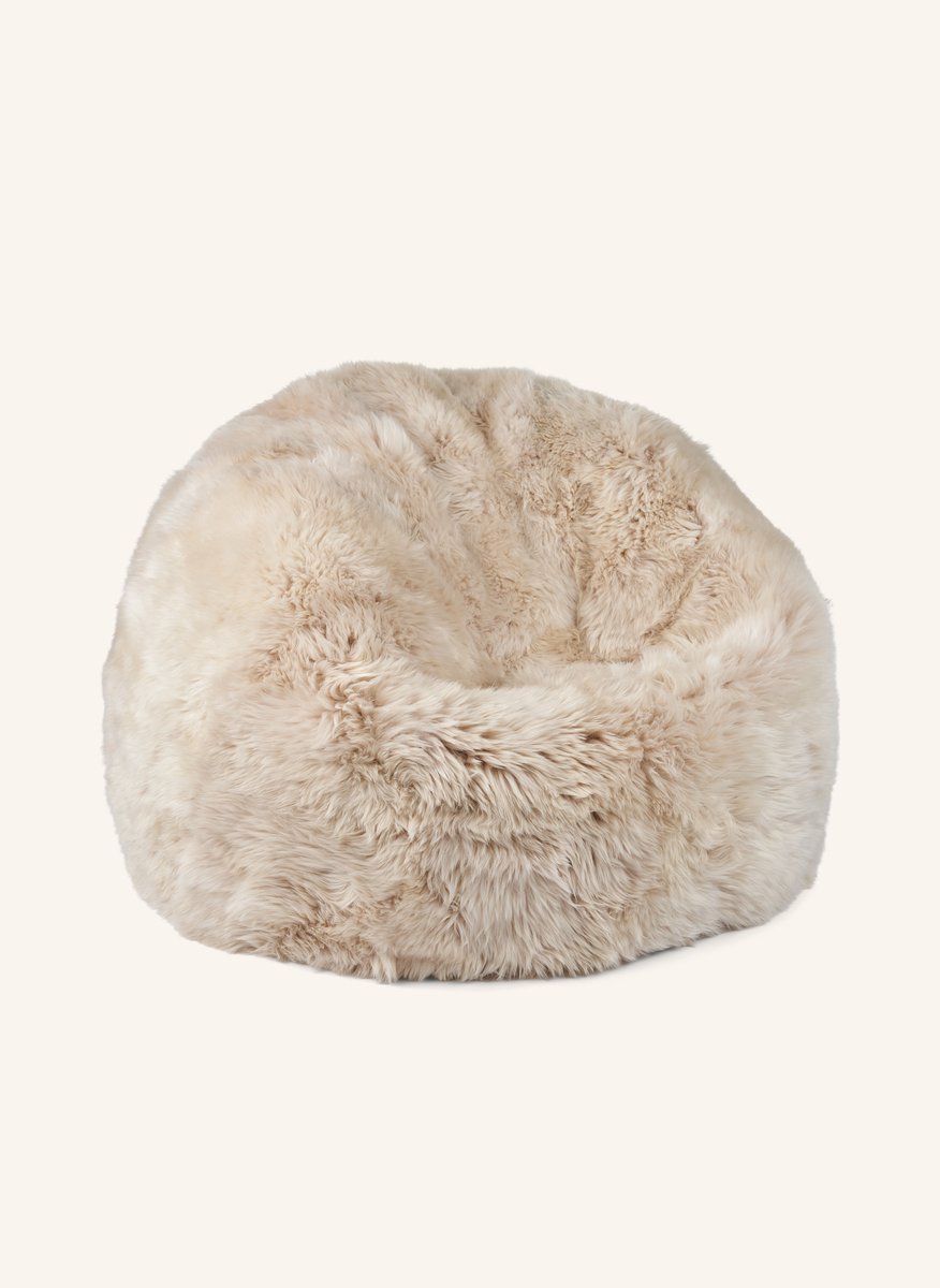Lammfell Sitzsack Premium | Langhaar | Neuseeland | 73x74 cm | 92x93 cm
