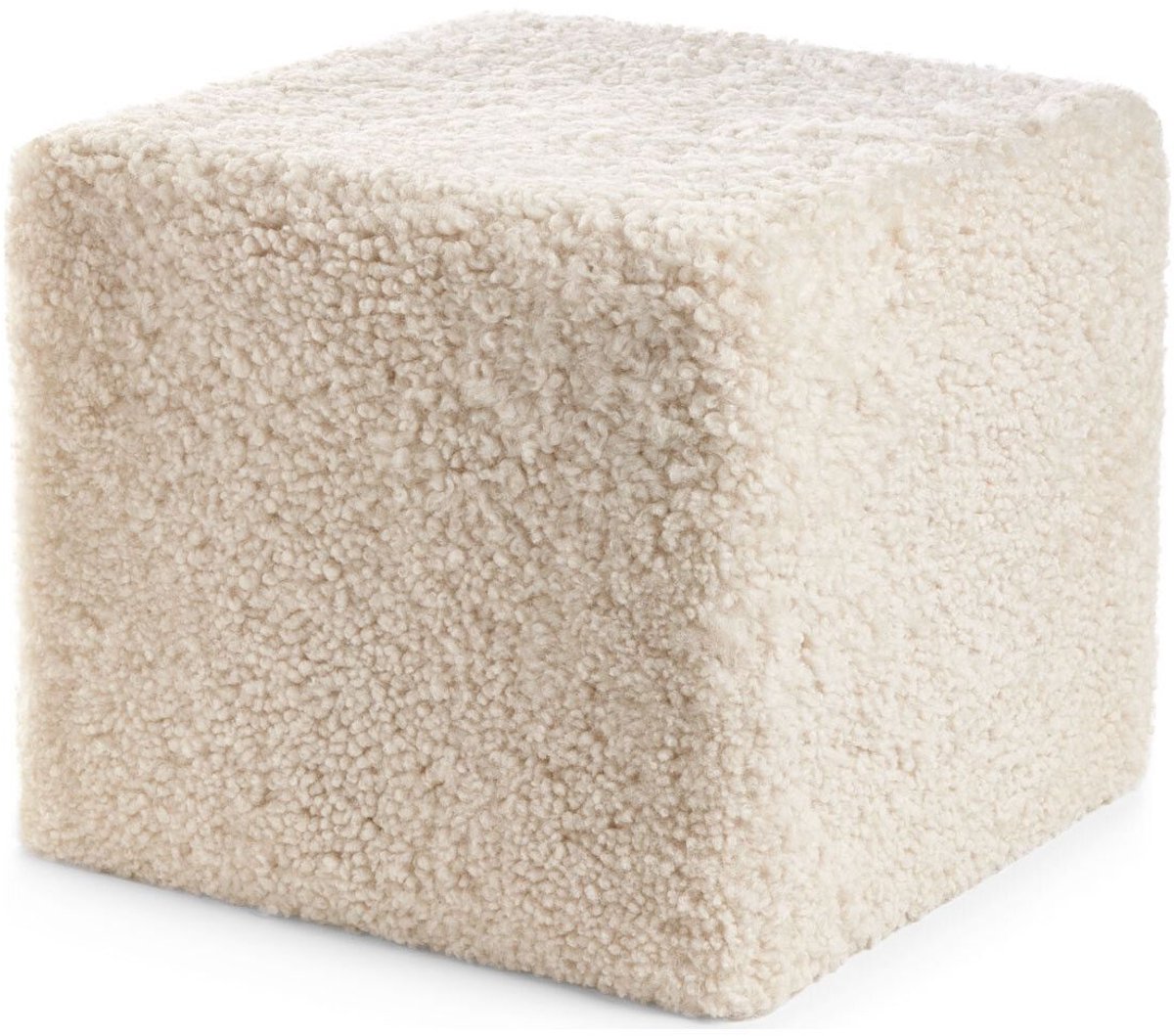 Lammfellpouf Premium | Kurzhaar | Neuseeland | 40x40x35 cm