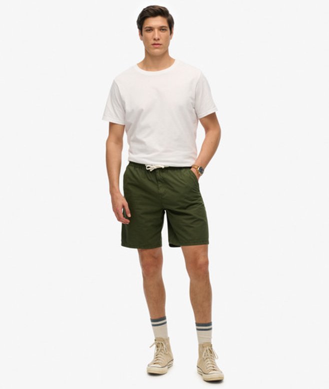 Superdry Herren Essentials Walk Shorts Green - Größe: XL