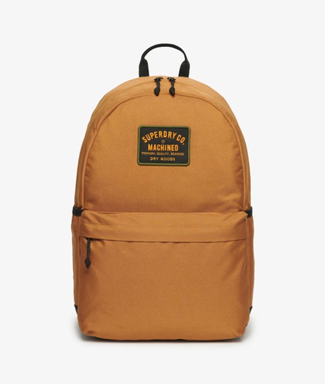 Superdry Damen Montana Rucksack mit Aufnähern Braun - Größe: 1Größe