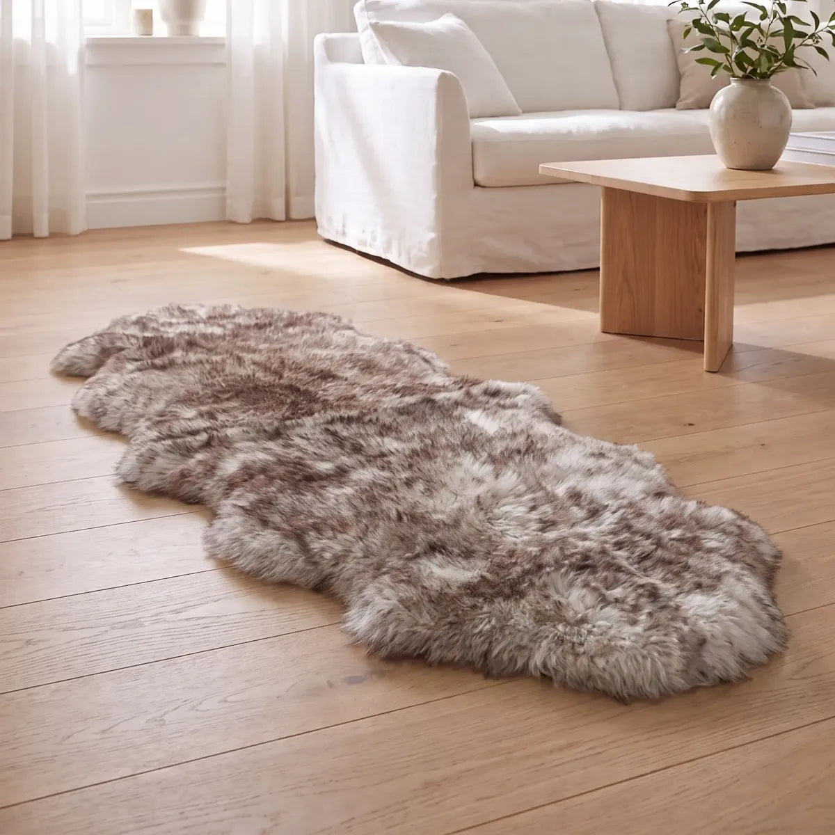 Merino Doppeltes Lammfell | Langhaar | Neuseeland | 170x60 cm