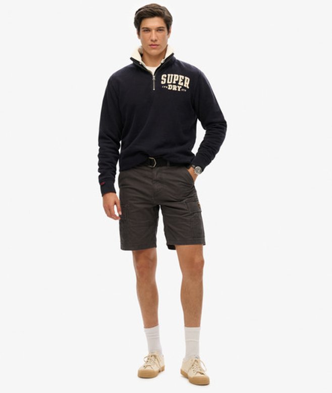 Superdry Herren Heavy Cargo-shorts aus Bio-baumwolle Dunkelgrau - Größe: 30
