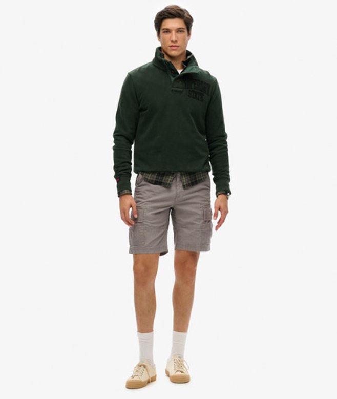 Superdry Herren Heavy Cargo-shorts aus Bio-baumwolle Grau - Größe: 30