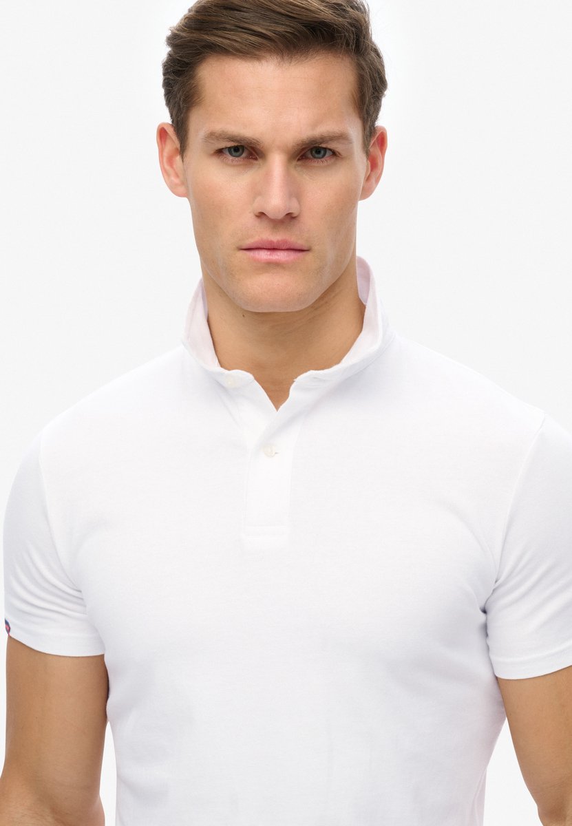Superdry Herren Essential Jersey Poloshirt Weiß - Größe: Xxxl