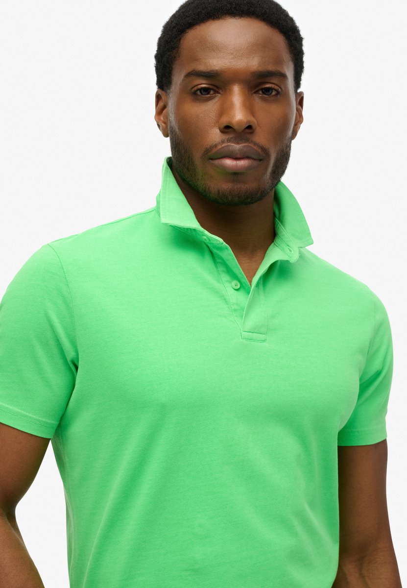 Superdry Herren Essential Jersey Poloshirt Green - Größe: Xxxl