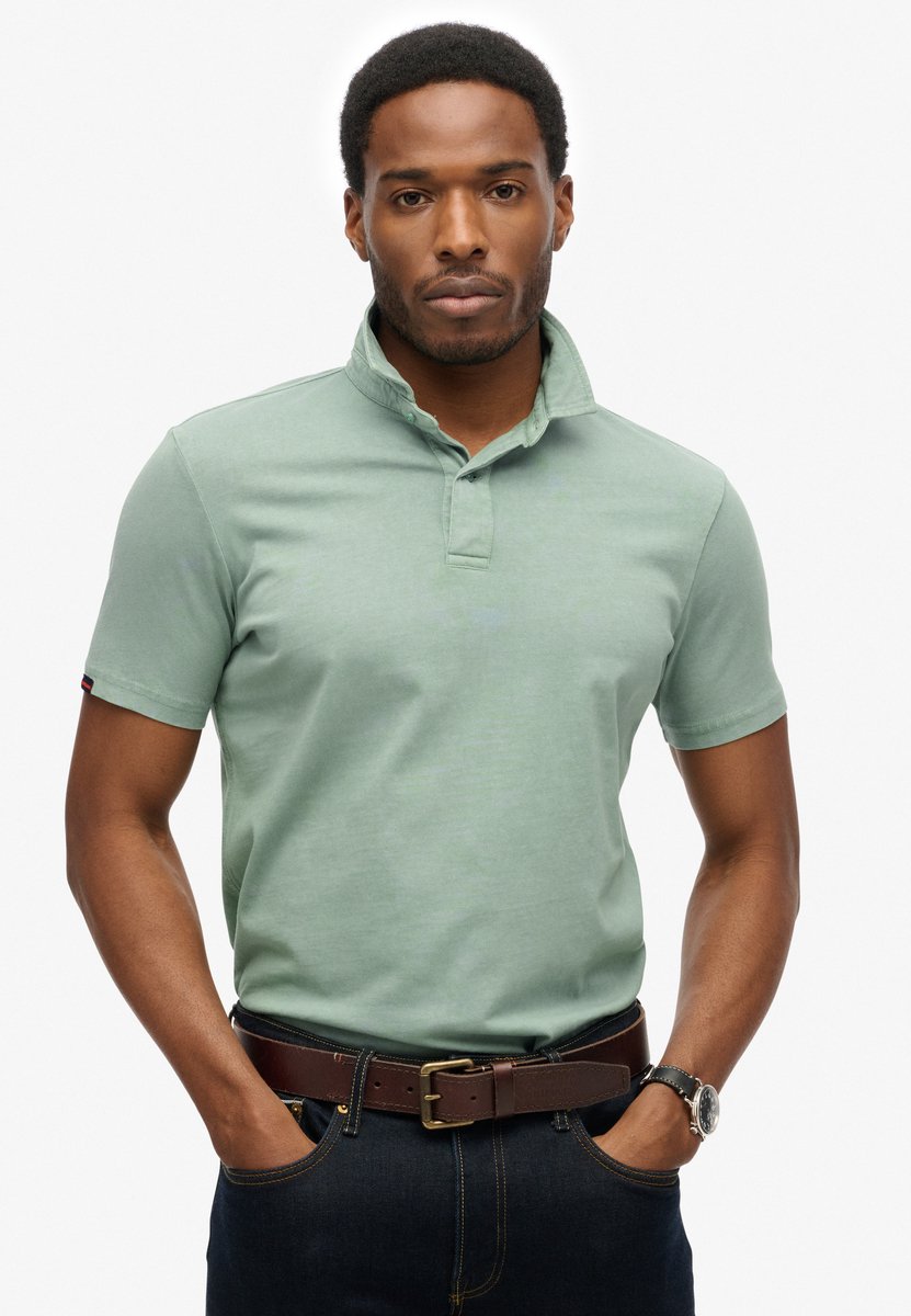Superdry Men's Essential Jersey Poloshirt Hellblau - Größe: Xxxl