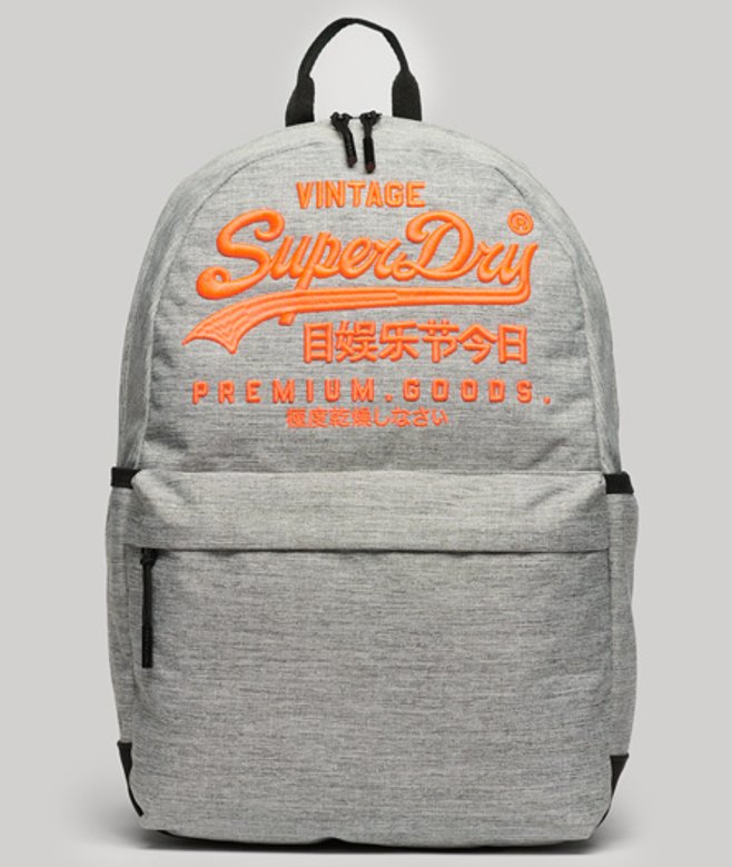Superdry Damen Heritage Montana Rucksack Hellgrau - Größe: One Größe