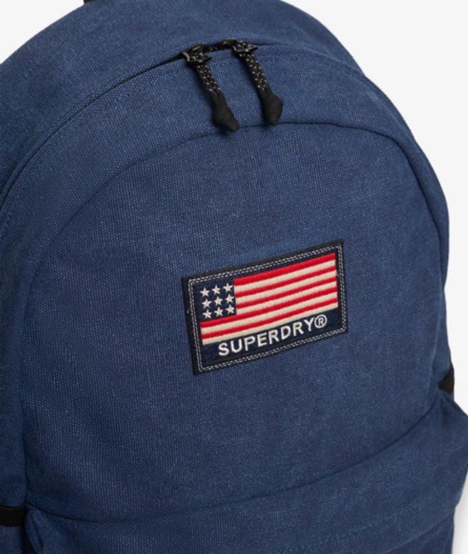 Superdry Damen Workwear Montana Rucksack aus Canvas Navy - Größe: 1Größe