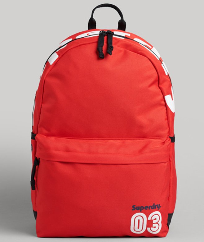 Superdry Damen Montana Vintage Terrain Rucksack Rot - Größe: One Größe