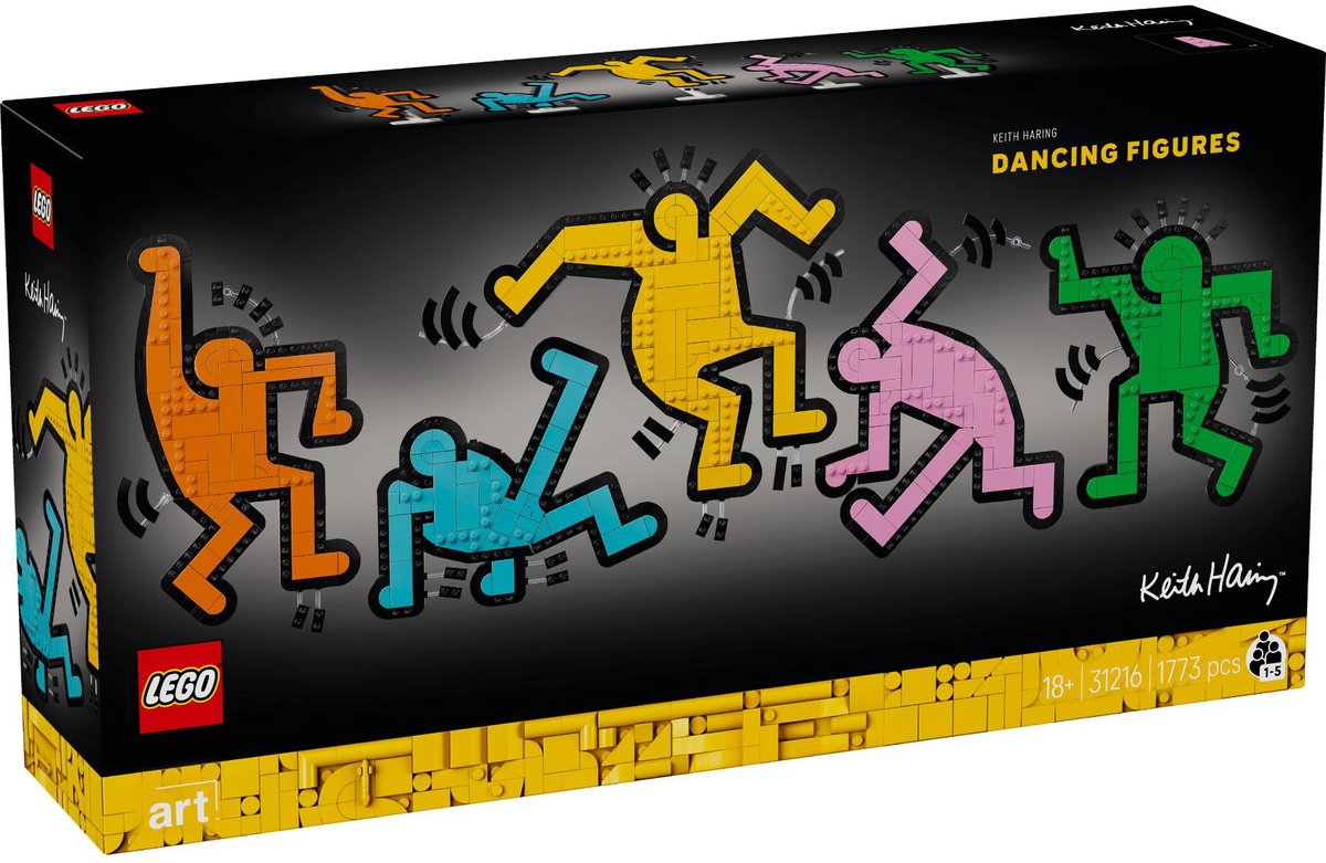 Keith Haring - tańczące postacie