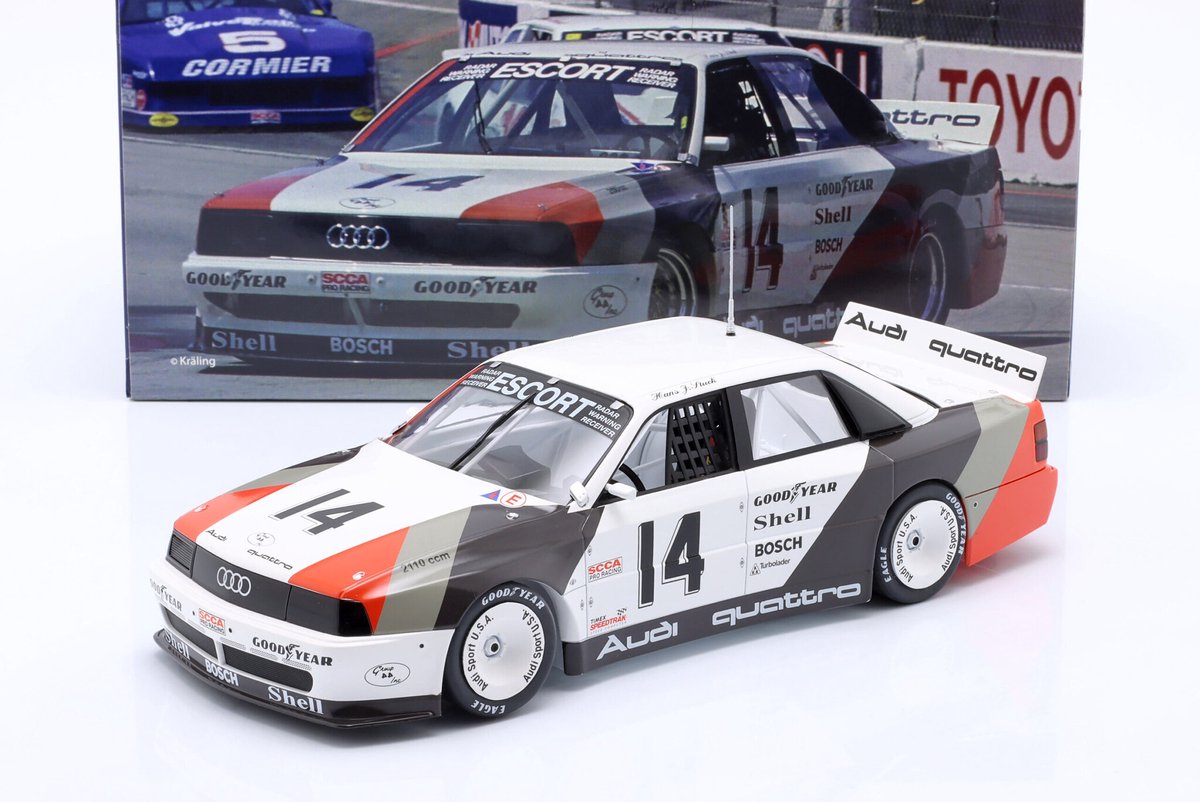 Audi 200 quattro #14 Sieger Cleveland Trans-Am 1988 H.J. Stuck 1:18