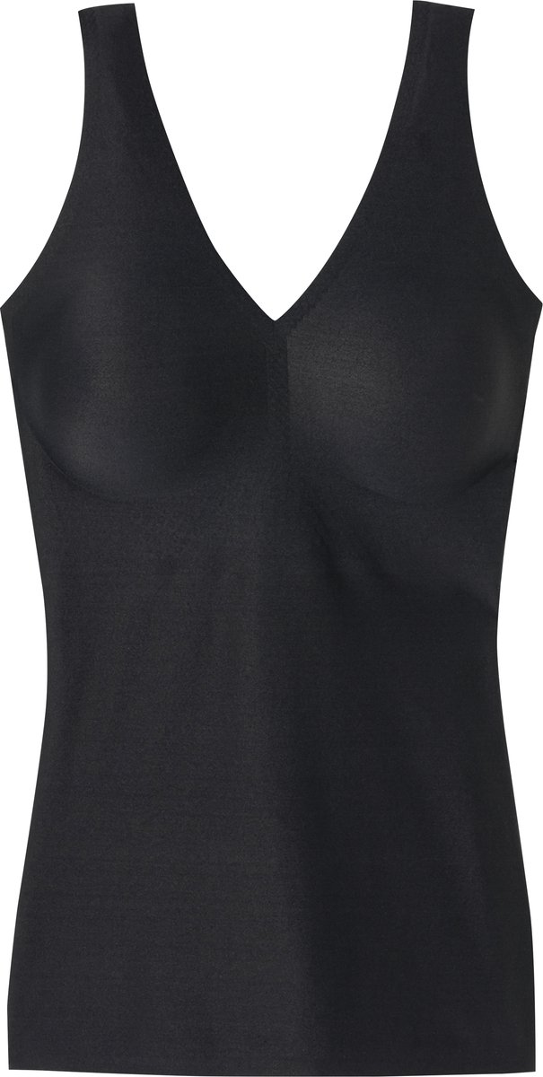 Trägertop Microfaser herausnehmbare Pads schwarz - Invisible Soft 40