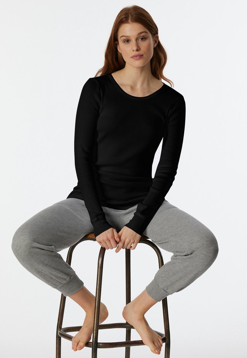 Shirt langarm schwarz- Revival Greta 42
