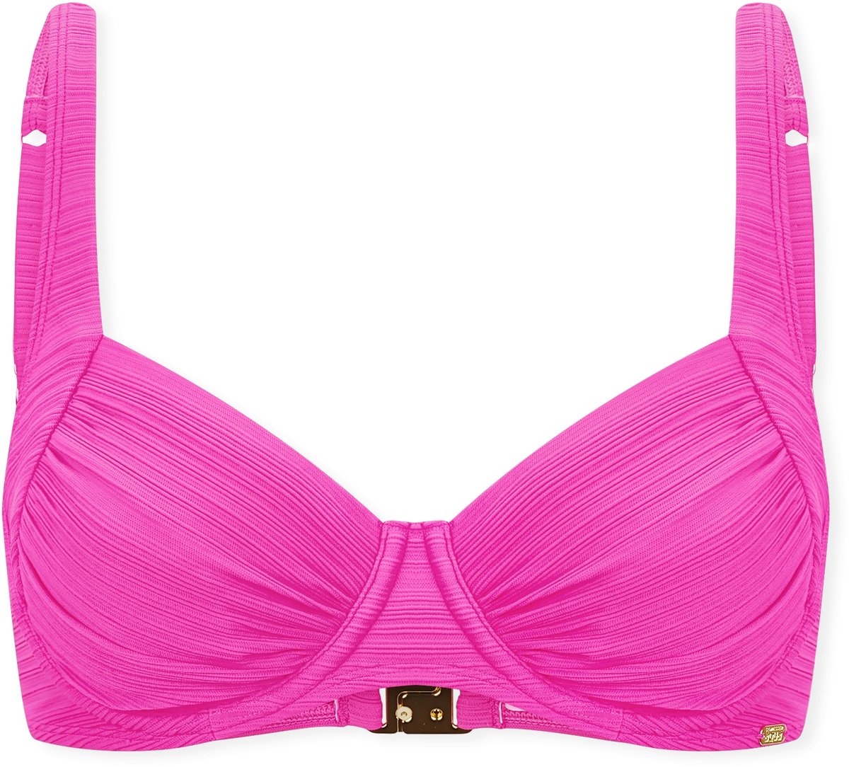 Bikini-Top mit Bügeln Jersey fuchsia - Aqua 36C