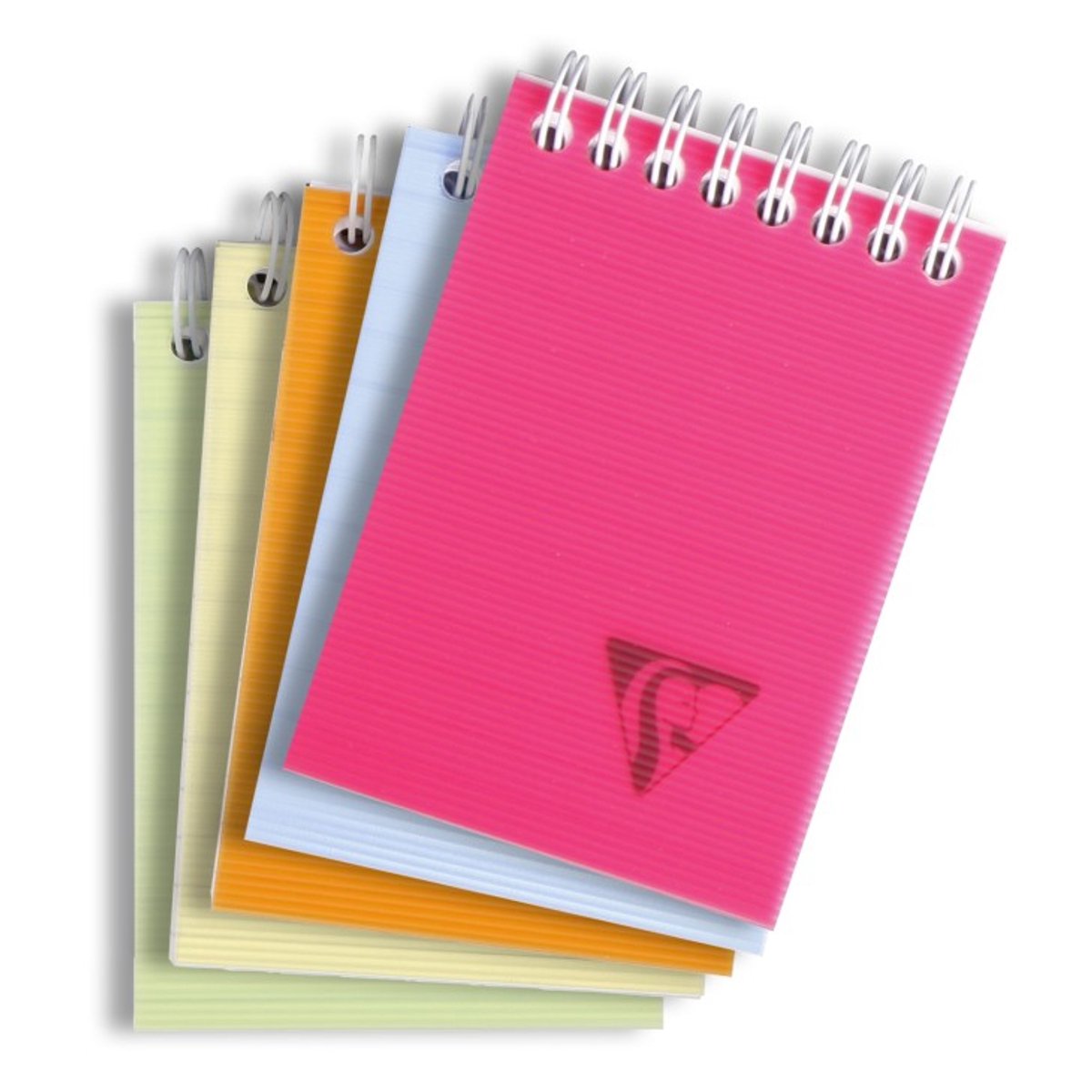 10 x Clairefontaine Spiralblock A7 90g/qm liniert farbig sortiert