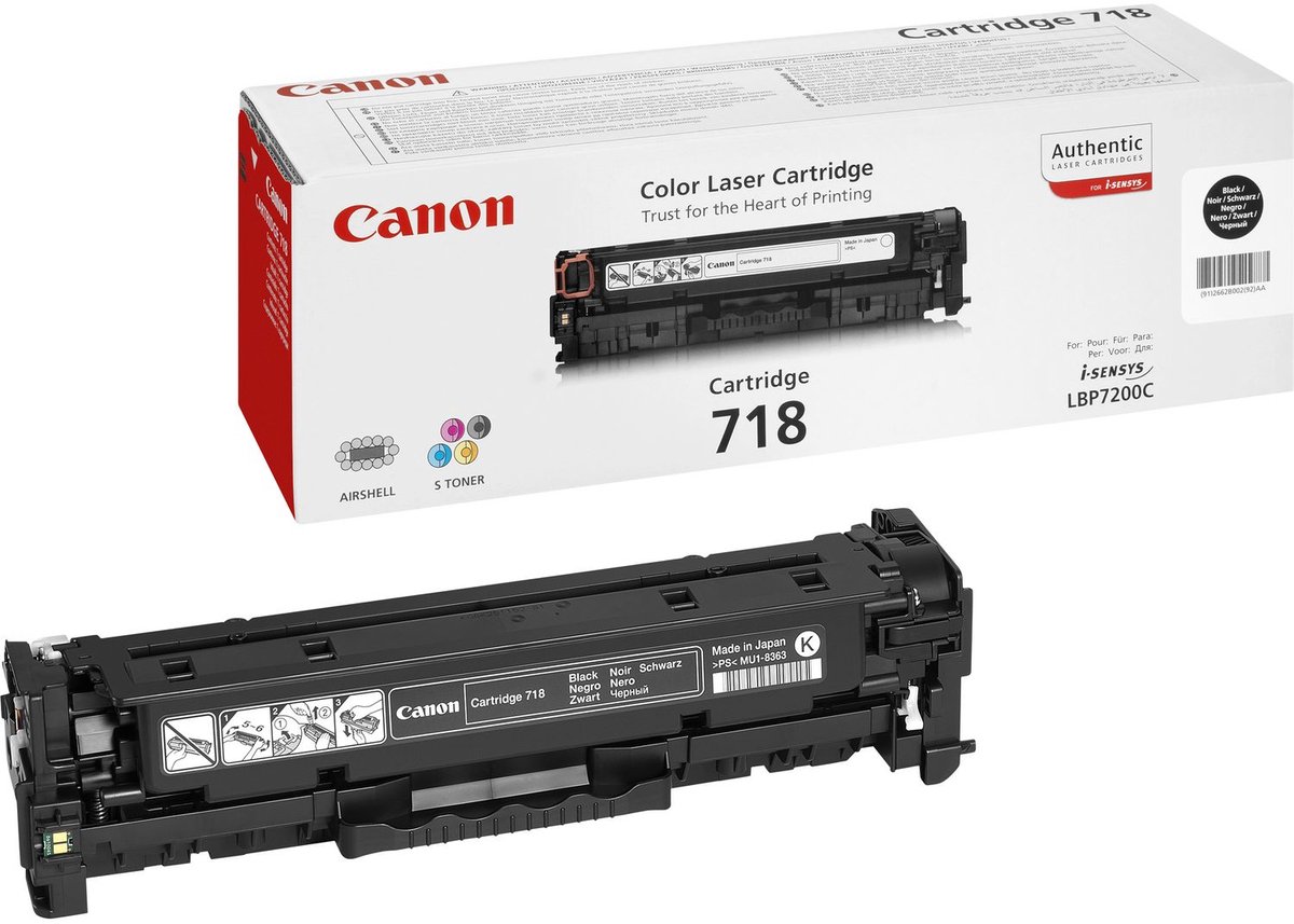 Canon Toner Canon 718BK schwarz