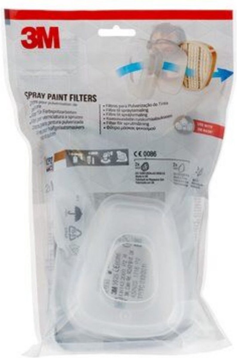 3M Atemfilter 6002-1 für Halbmaske 2 Stück