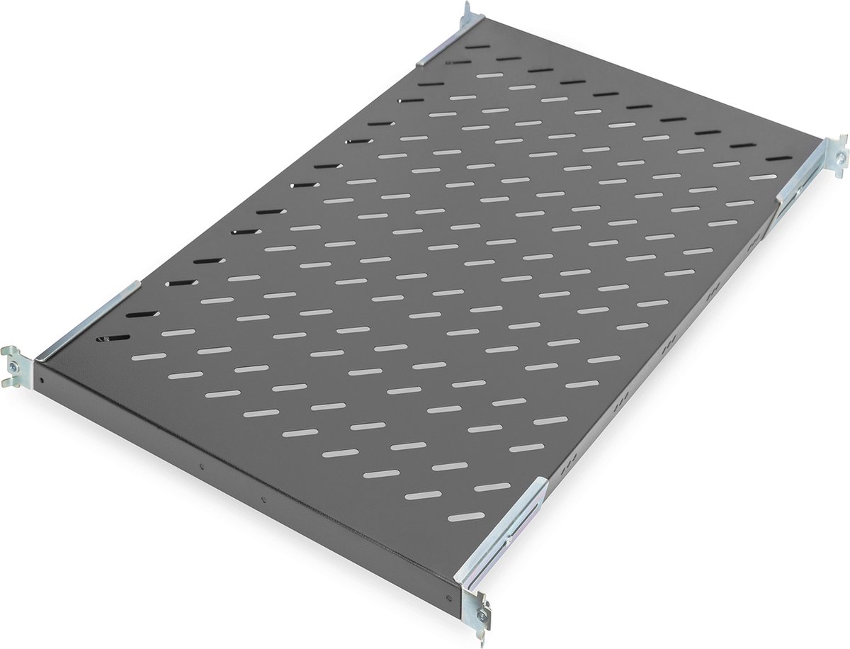 Assmann DIGITUS Fachboden perforiert, schwarz, 50kg, 30x483x735mm