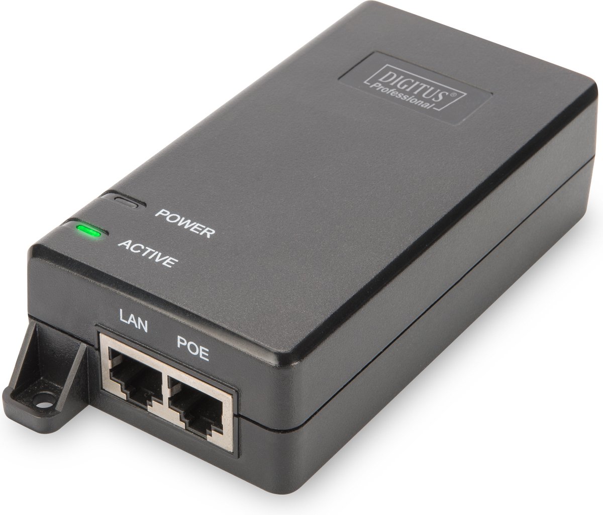 Assmann DIGITUS PoE+ Injector, 802.3at 10/100/1000 Mbps Output 48V 30