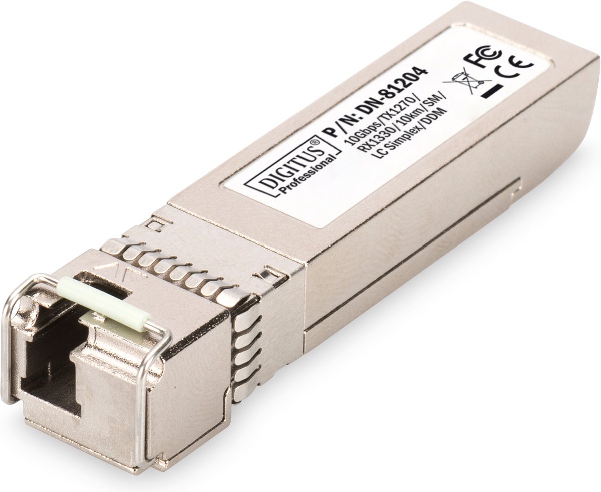 Assmann SFP+10 Gbps BiDI Modul, SM, 10km,Tx1270/Rx1330, LC Simpl., DDM