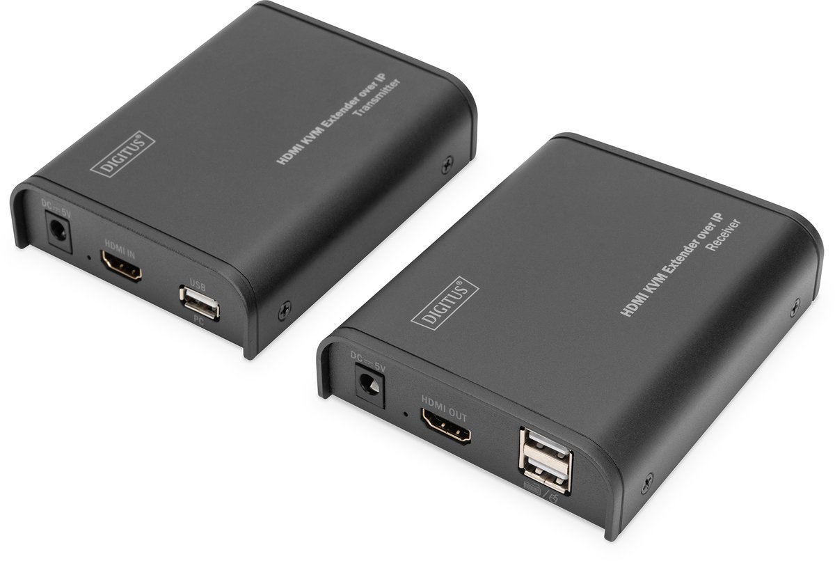 Assmann DIGITUS Professional HDMI KVM Extender über IP, Set