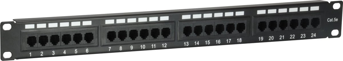 Digital data communication equip 24-Port Cat.5e Ungeschirmtes Patch Pa