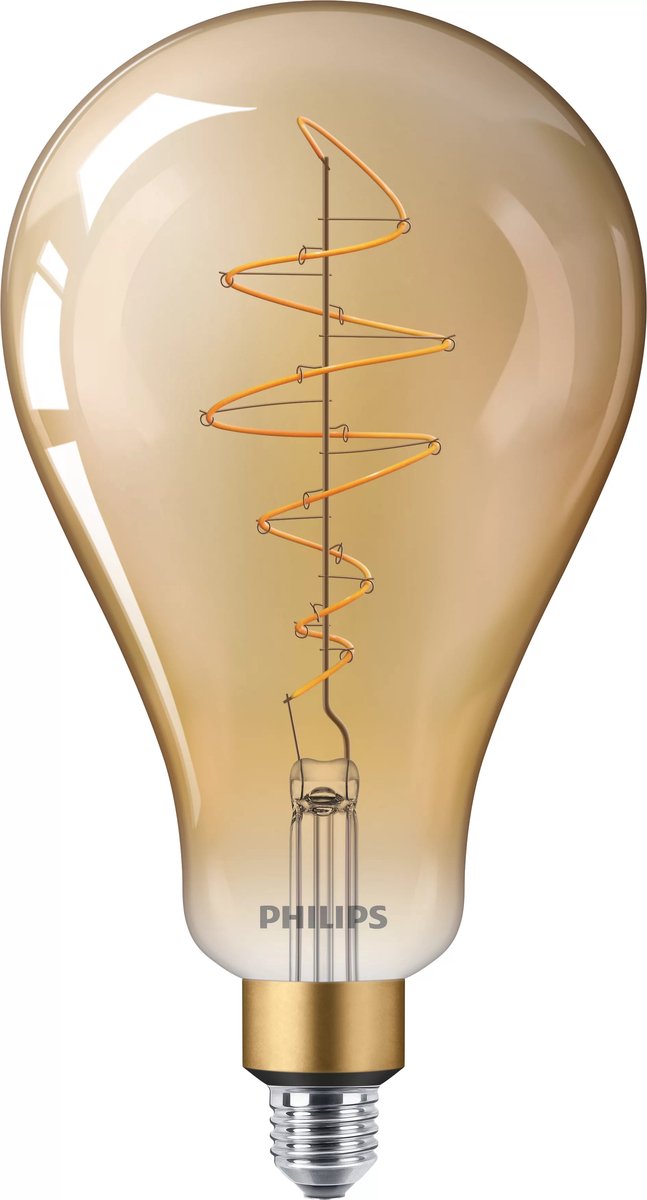 Signify Philips LED Lampe Vintage XL-Standard 40W E27 dimmbar gold 1er