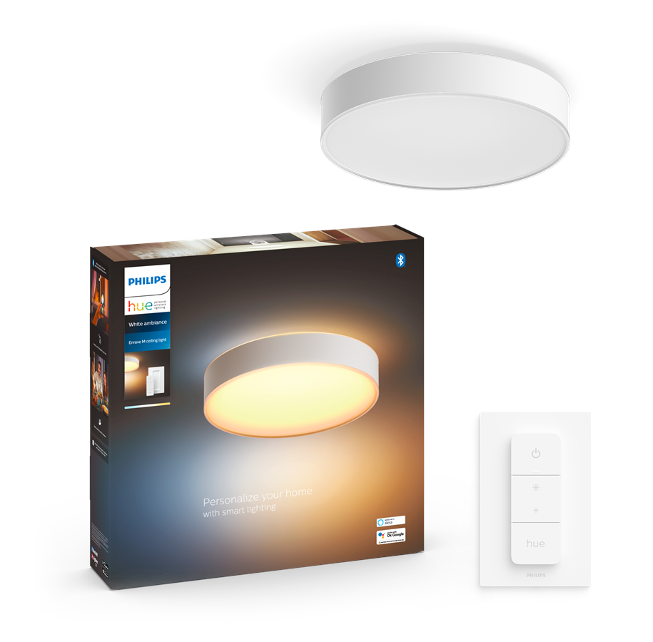 Signify Philips Hue White Amb. Enrave Deckenleuchte M weiß 2400lm +DS