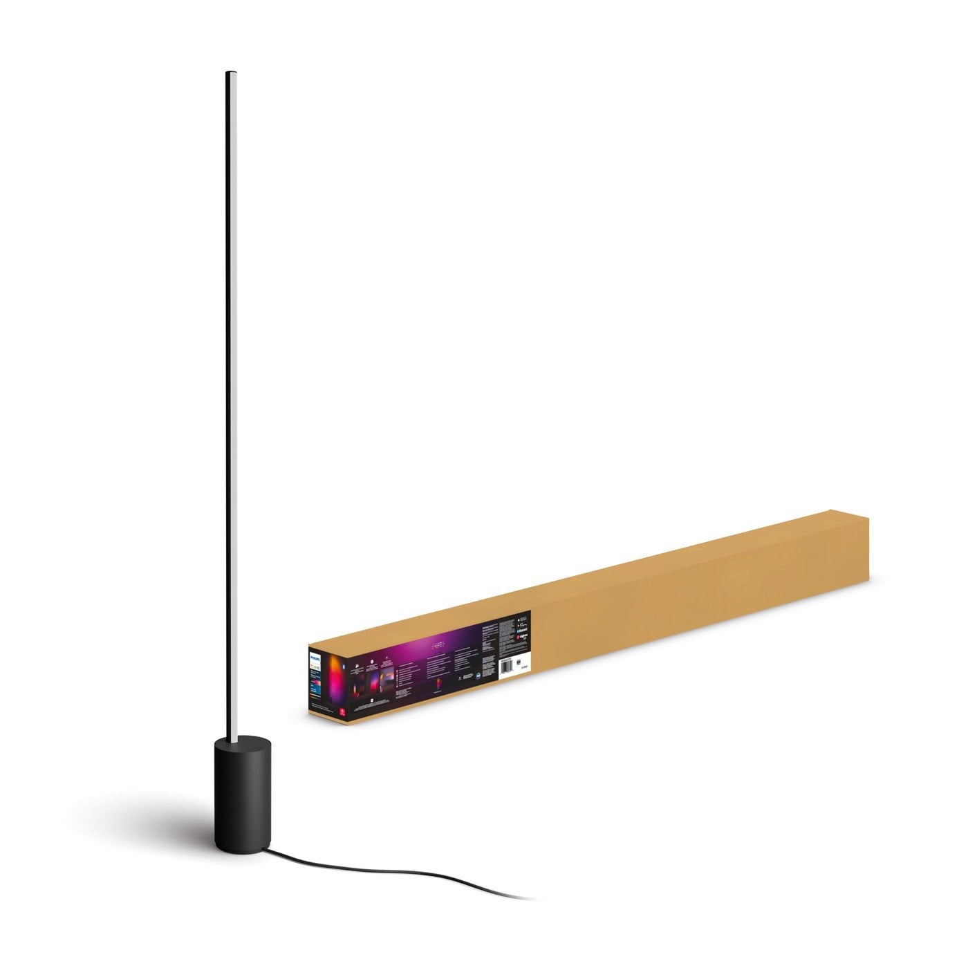 Signify Philips Hue Gradient Signe Stehleuchte schwarz/