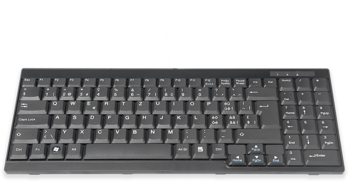 Assmann DIGITUS Tastatur für TFT-Konsolen schwarz, Kabel,schweiz