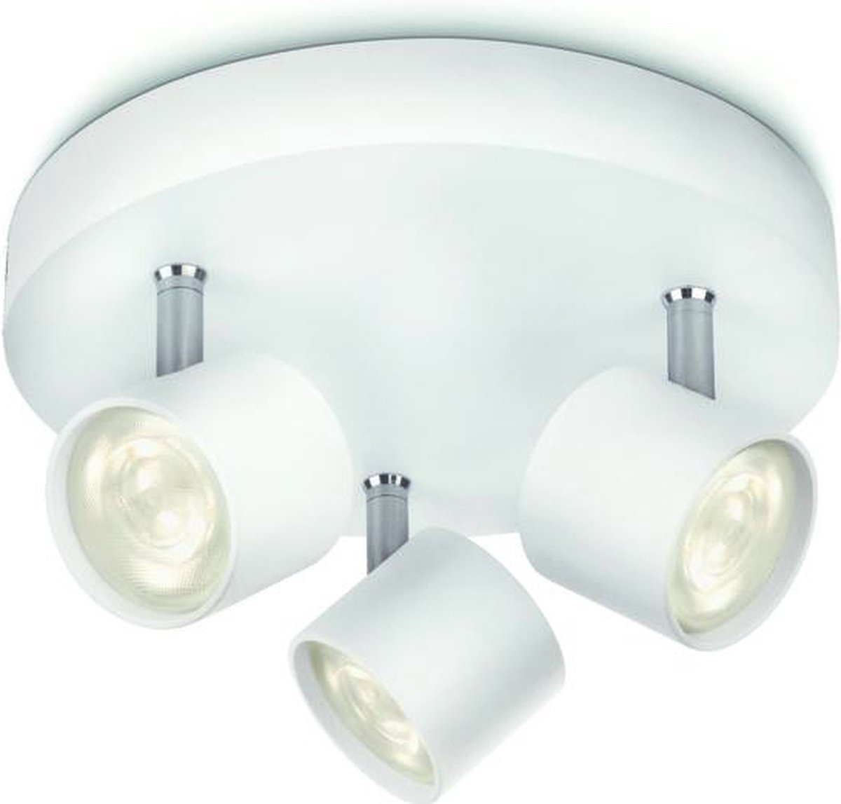Signify Philips myLiving LED Spot Star 3flg. 1500lm, Weiß
