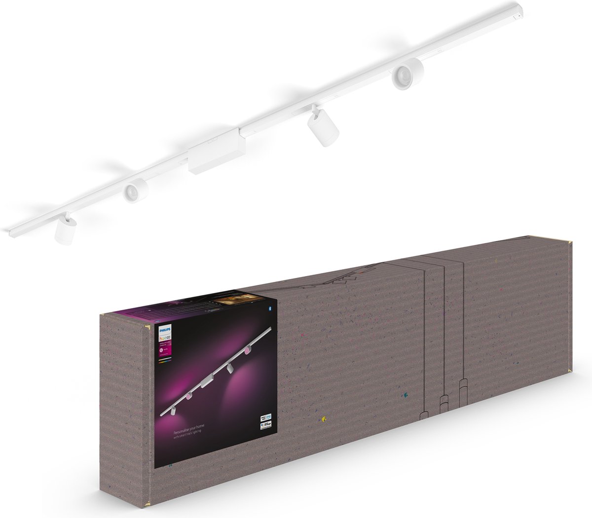Signify Philips Hue Perifo Basis-Set Deckenleuchte 4 Spots Weiß