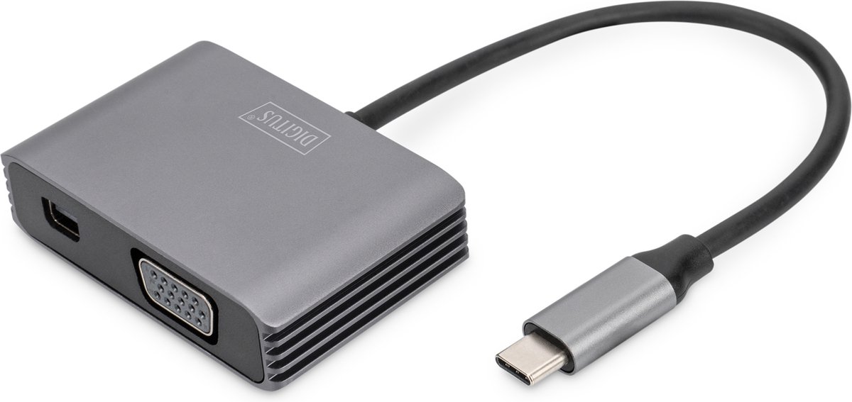 Assmann Digitus USB-C 4K 2in1 Mini DisplayPort + VGA Grafik-Adapter