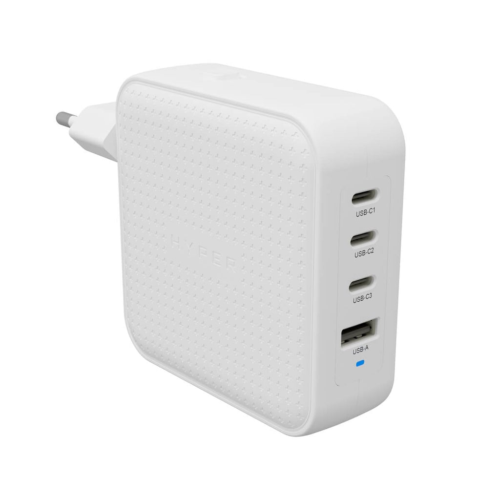 Targus Hyper HyperJuice 100W USB-C GaN Travel Charger (3C+1A) - White