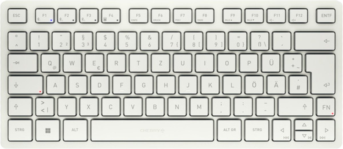 Cherry CHERRY KW 7100 MINI BT, WIN, QWERTZ, Weiß