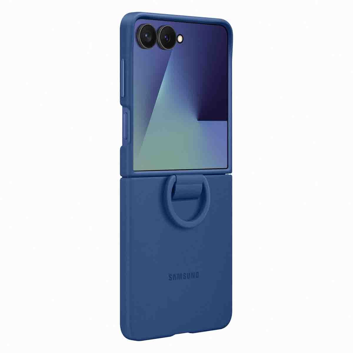 Samsung Samsung Silicone Case with Ring für Galaxy Flip7 Blue