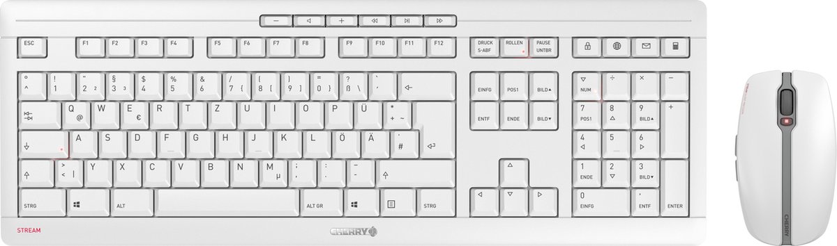 Cherry CHERRY STREAM DESKTOP RECHARGE Set, WIN, QWERTZ, Grau